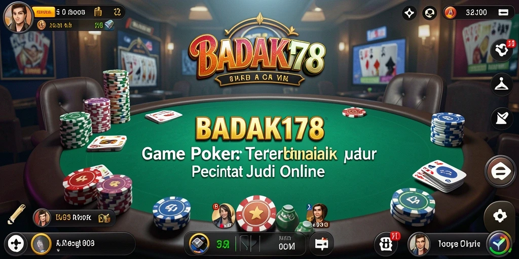 Tangkapan layar utama BADAK178 menampilkan aksi seru permainan Poker.