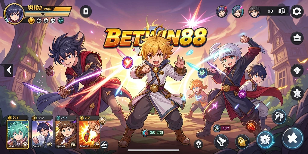 Tampilan gameplay <strong>BETWIN88</strong> yang mendebarkan dengan karakter anime terfavorit.