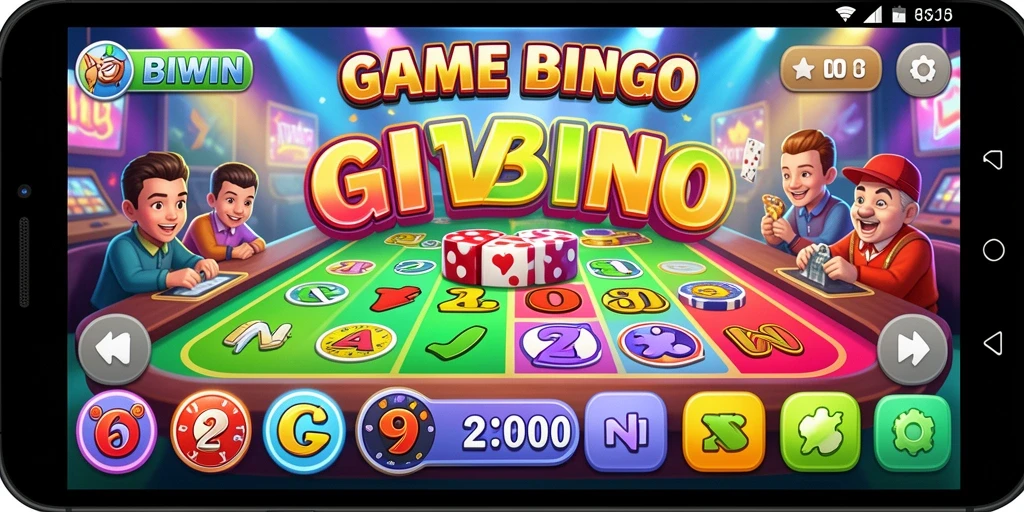 Tampilan gameplay seru dari permainan Bingo di BIWIN.