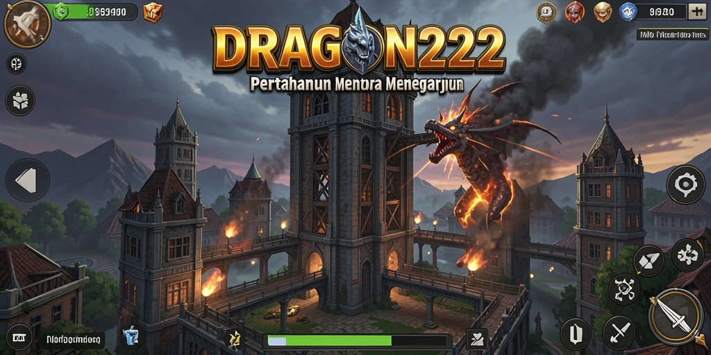 Gameplay seru DRAGON222 dalam aksi Tower Defense.
