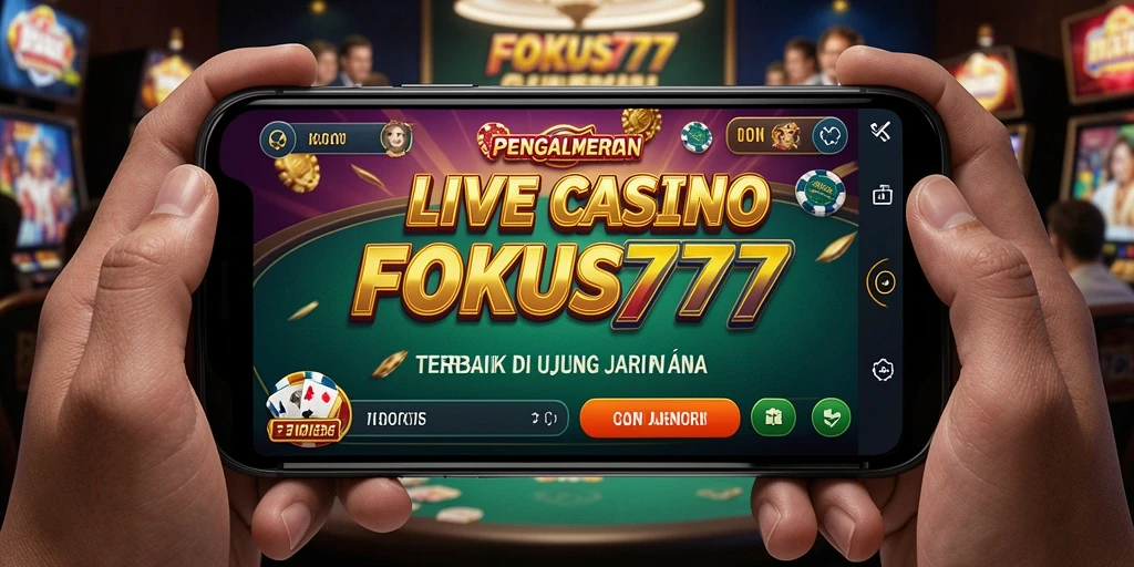 Tampilan screenshot FOKUS777 dengan dealer langsung yang menarik dan interaktif.