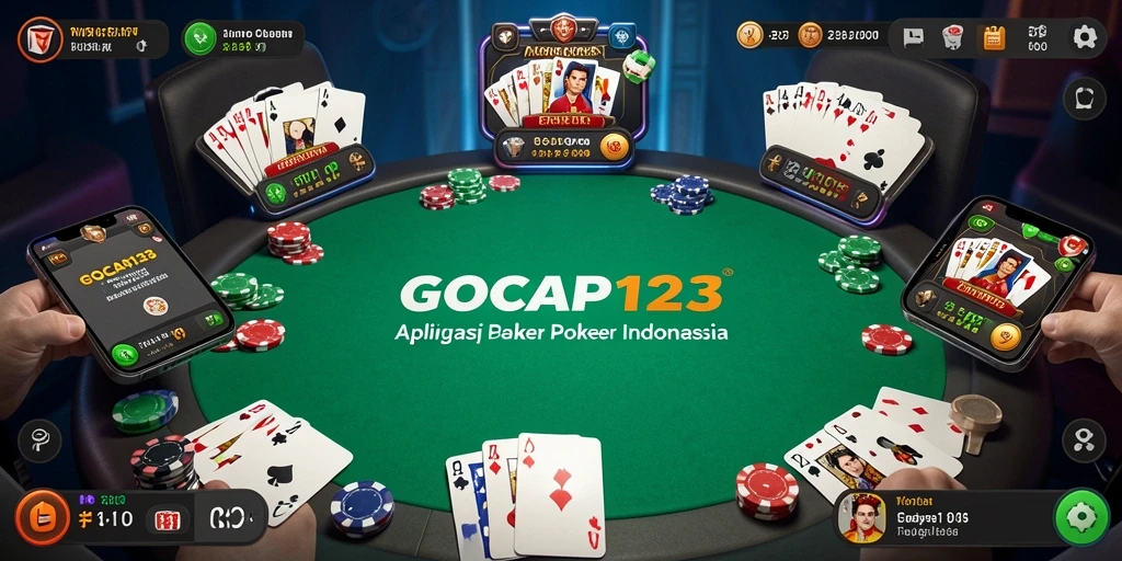 Tampilan gameplay seru dari GOCAP123 dengan suasana poker yang mendebarkan.