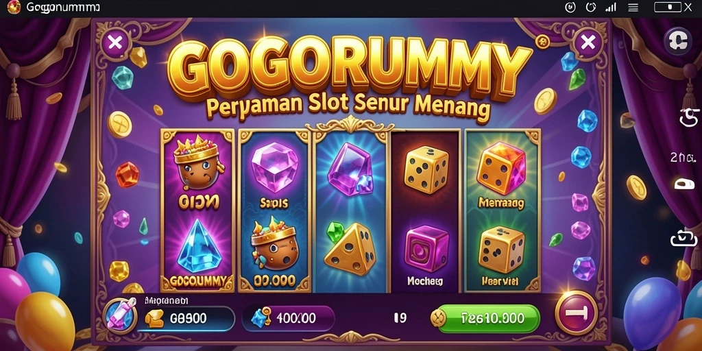 Screenshot gameplay Slot GOGORUMMY yang menampilkan fitur menarik.
