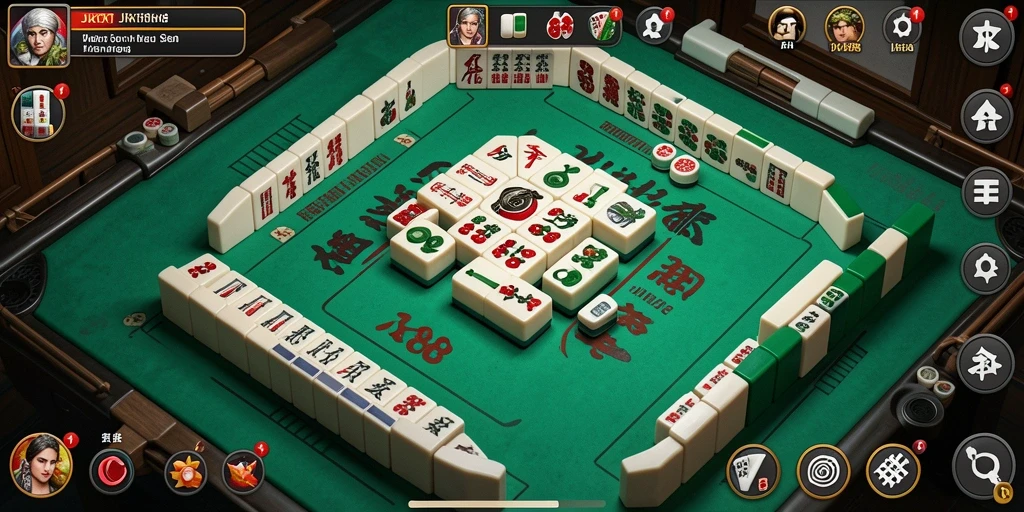 Screenshot JKT88 menampilkan suasana permainan Mahjong yang seru dan menantang.