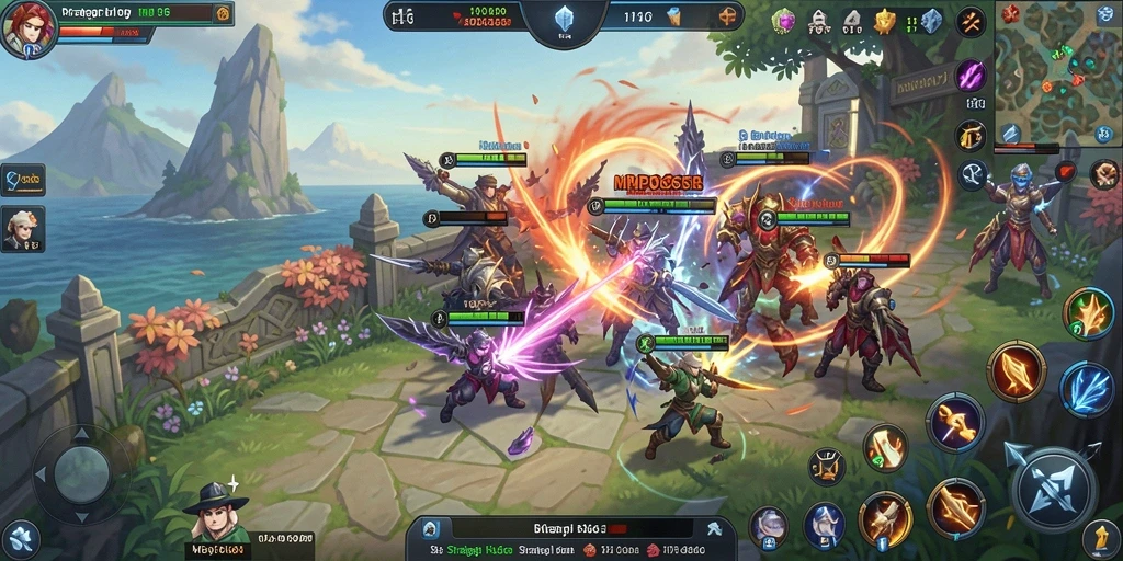 Screenshot yang menampilkan aksi strategi mendalam dalam MPO666.