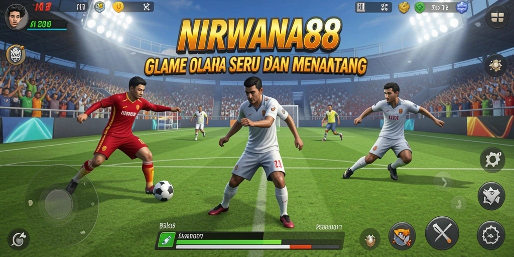 Tampilan gameplay seru dengan aksi olahraga yang mendebarkan.