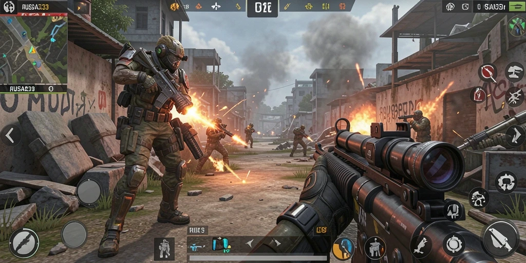 Tampilan gameplay RUSA33 yang menegangkan dan penuh aksi.
