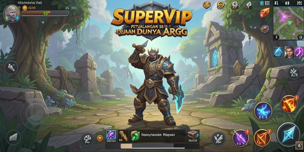 Gameplay epik dan grafis menakjubkan dalam SUPERVIP.